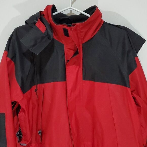 𝅺viking tempest medium red and black windbreaker jacket - Picture 2 of 8